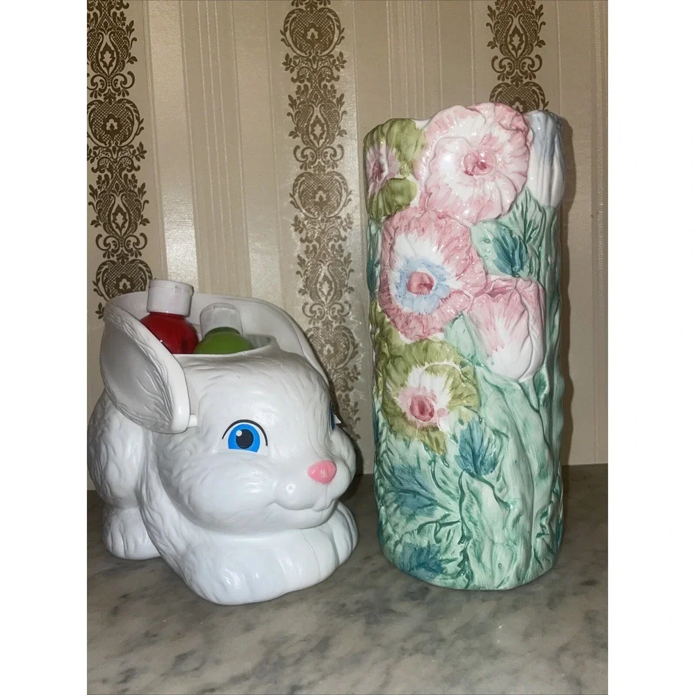 1955 Karen Sue Staver Flower Vase Vintage Beautiful‎ Colors